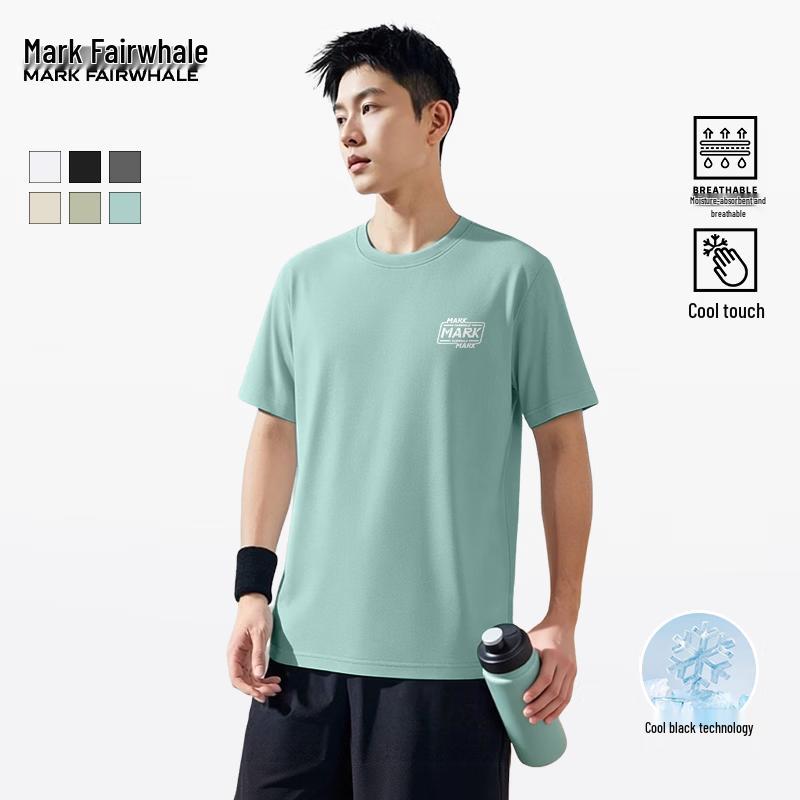 MARK FAIRWHALE Men's Cooling Breathable Cotton T-Shirt
