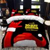 Christmas Polywster Duvet Cover Set King Queen Size Winter Red Santa Claus Gift Merry Christmas For Boys Girls Teens Bedding Set