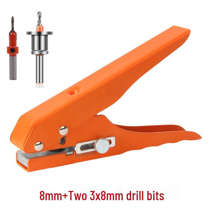 Edge Banding Hole Puncher: 8/10/12/15mm Woodworking Tool for Countersink Screw Hole Covers