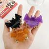 Fashion Y2K Halloween Bat Hair Claw Dazzling Colors Alloy Shiny Acrylic Shark Clip Cosplay Headdress Bat Wings Hair Claw School