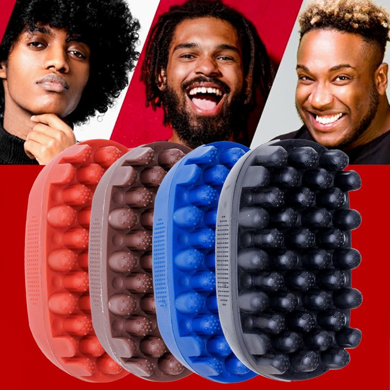 WANMEI Silicone Magic Twist Hair Brush Portable Easy-Rinse Durable Unisex Hair Comb for Normal Hair-Styling Accessory for Curly