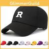 Embroidery Letter R Baseball Hat Adjustable Sun Protection Gifts Breathable