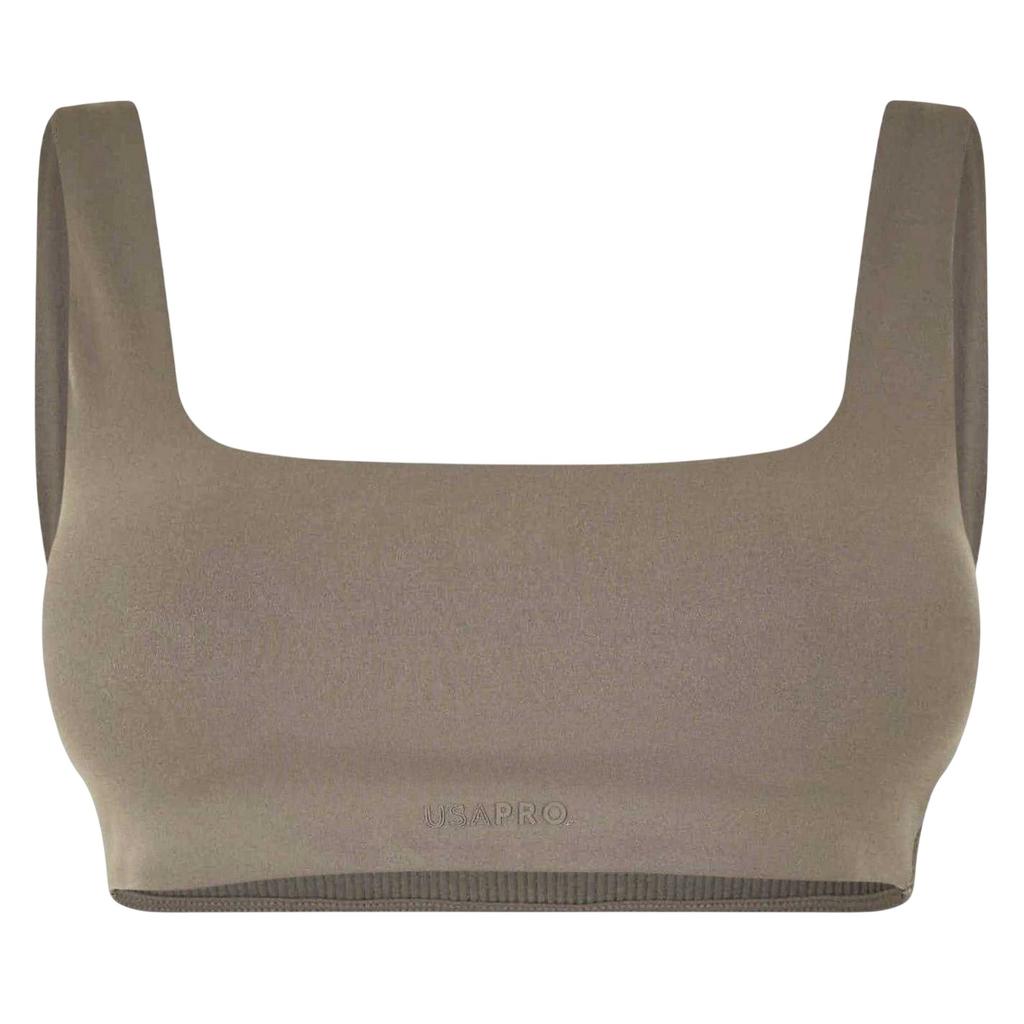 USA Pro Womens/Ladies Square Neck Sports Bra