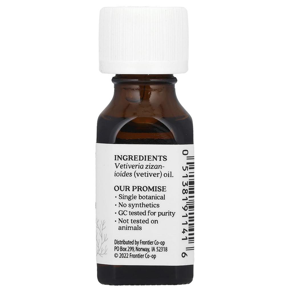 Pure Essential Oil, Vetiver, 15 Ml (0.5 Fl Oz)