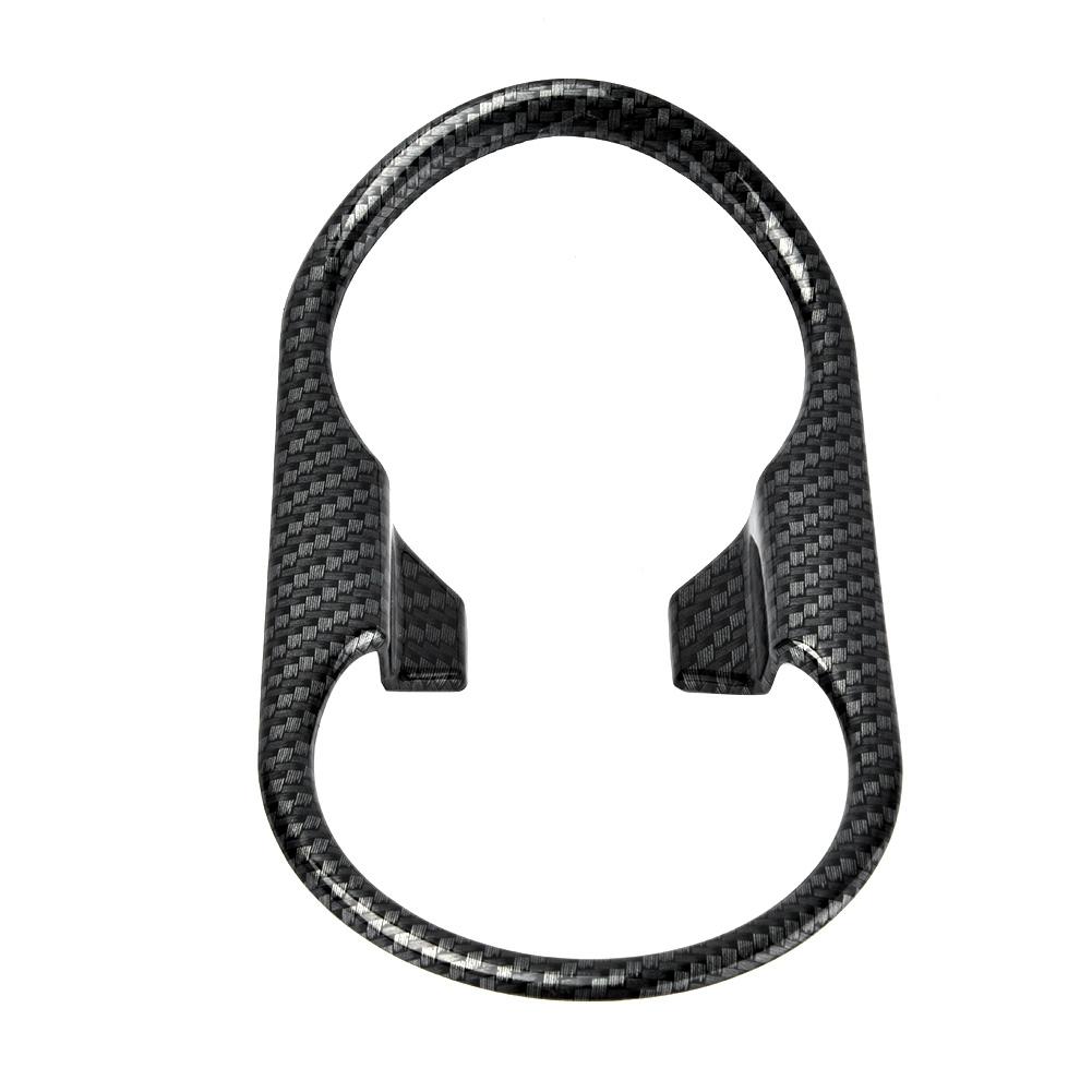 1pc Car Front Water Cup Frame Decoration Cover Trim for MG ZS 2017 2018 Carbon Fiber