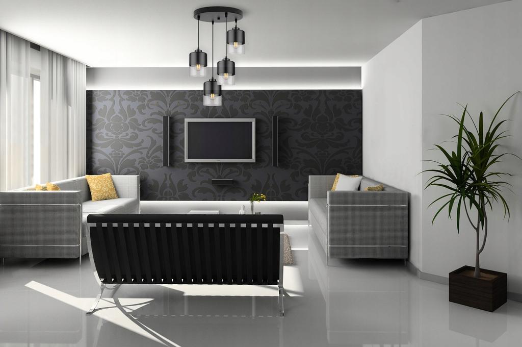 MODERNE DECKENHÄNGENDE LAMPE GLASLÜSTER