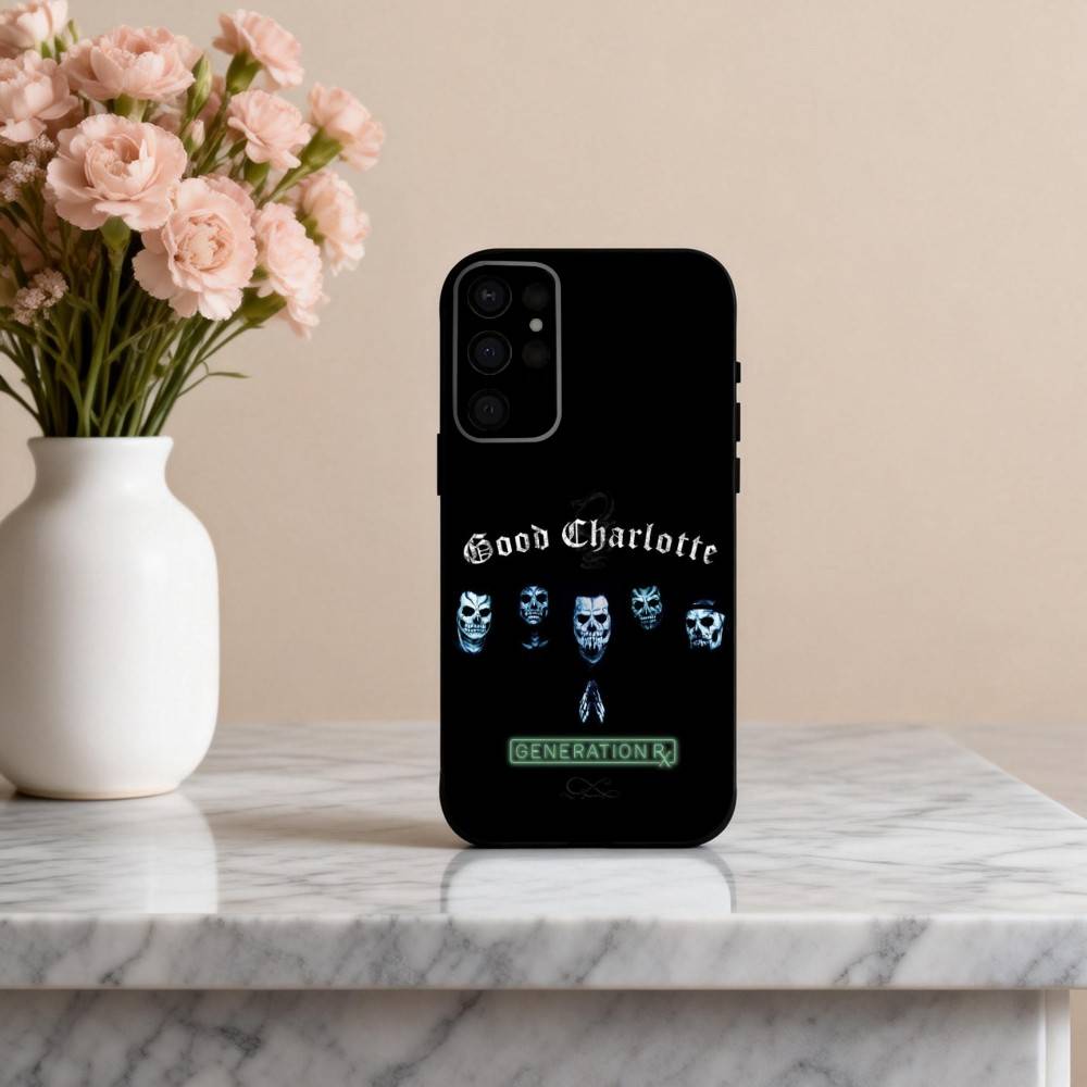 

Pop-rock g-Good Charlotte Band Phone Case For Samsung S25,24,23,22,30,21,10,9,Ultra,Plus,Lite,FE,4,5 G Soft Black Case Samsung S21 s305G