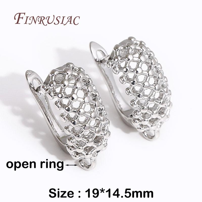 Earring Hooks Shvenzy Accessories 18K Real Gold Plated Basic Earwires Fasteners For DIY Fashion Women Earrings Making Findings