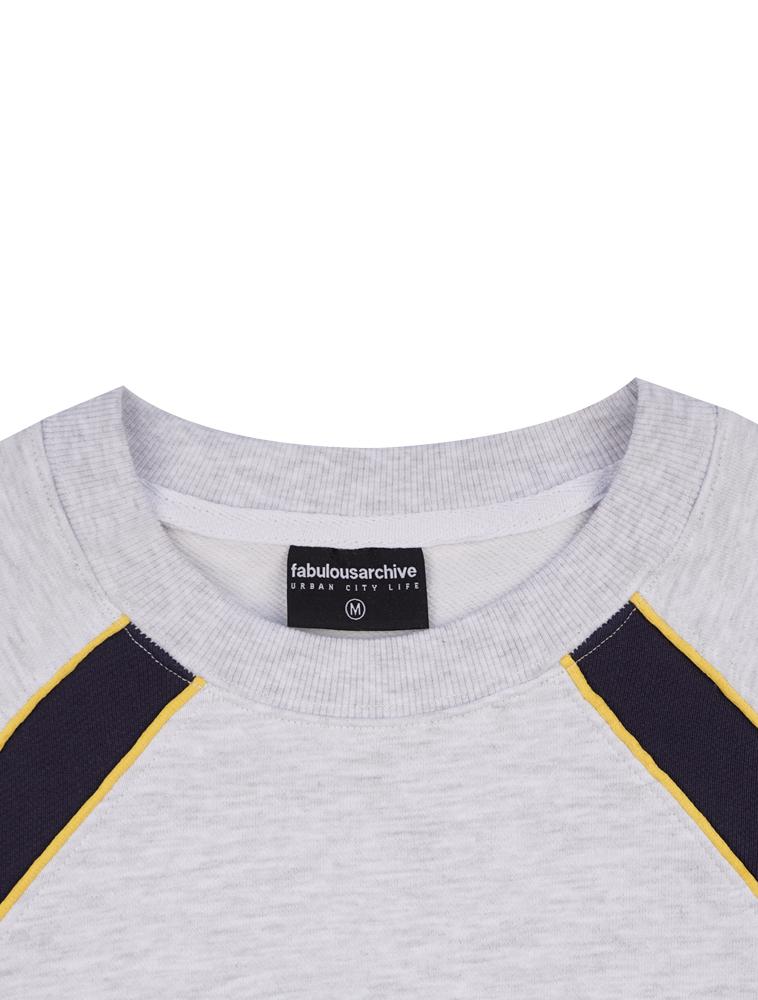 La Maison Studio Unisex Rugby Sports Double Seven Sweatshirt Ash Gray (Fcd1Ts104M)