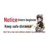 Beginner Driver Caution: Maintain Distance - Female Driver Rear Windshield Sticker