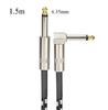 6.35mm Audio Cables TRS 1/4 Inch 6.5mm Audio Cable For Electric Guitar Bass 1.5m 3m Gold Plated Shielded Low Noice Jack Cable