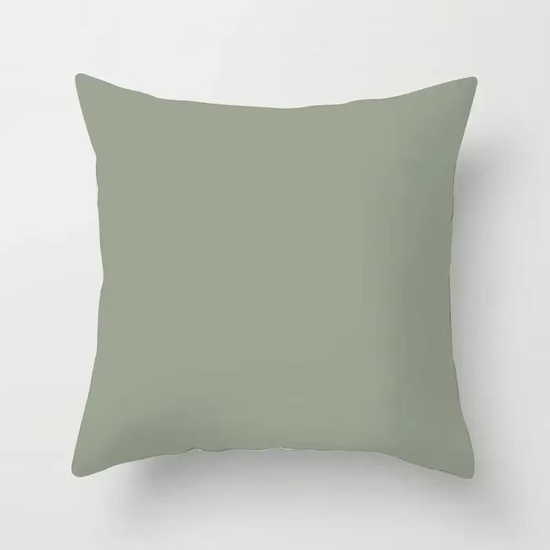 Fresh Green Geometric Pillow Cover - Modern Artistic Pattern In Soft Polyester for Living Room & Bedroom