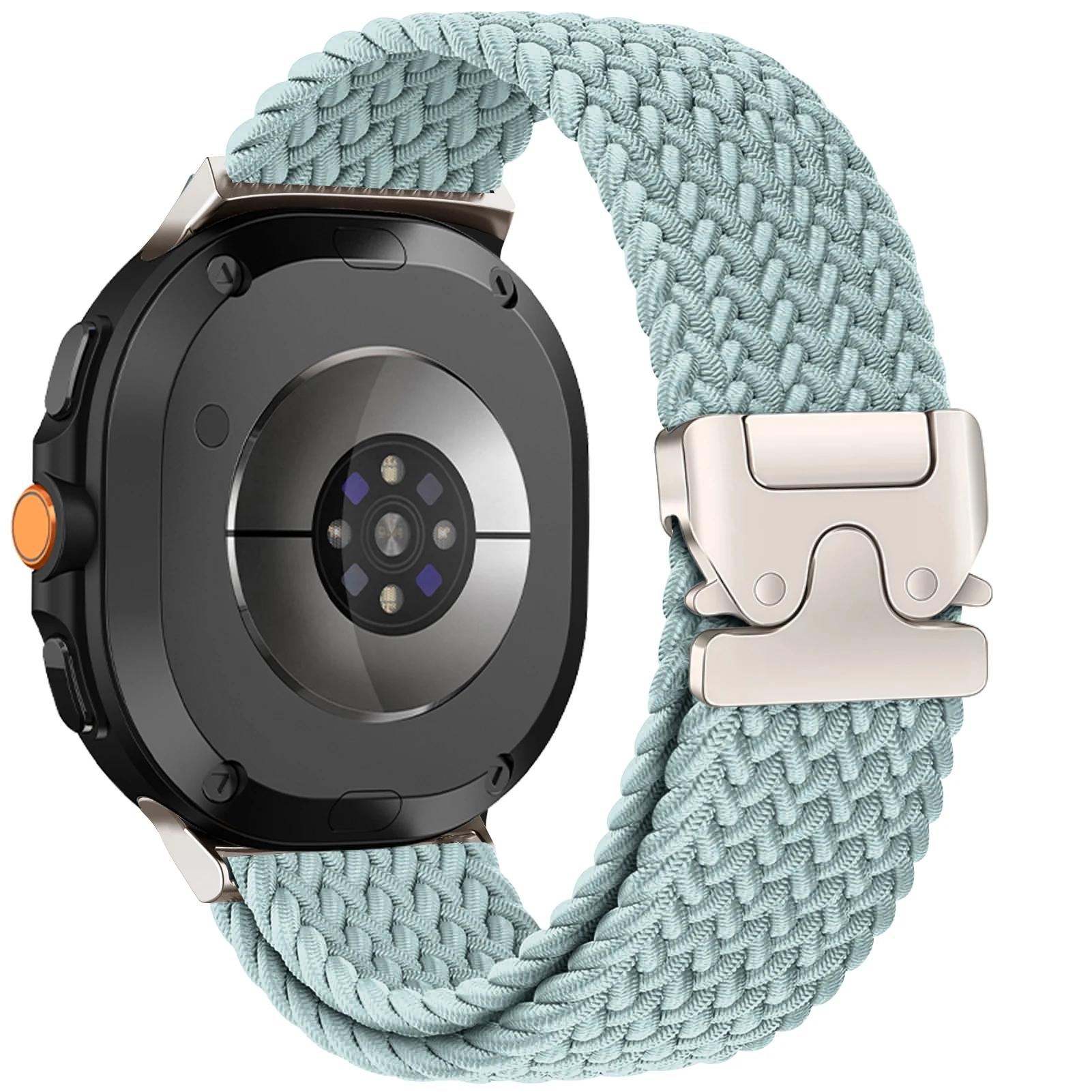 

Nylon Braided Band for Samsung Galaxy Watch 8 40mm 44mm Elastic Sports Strap for Galaxy Watch 8 Classic 46mm Watch Accessories Watch 8 classic