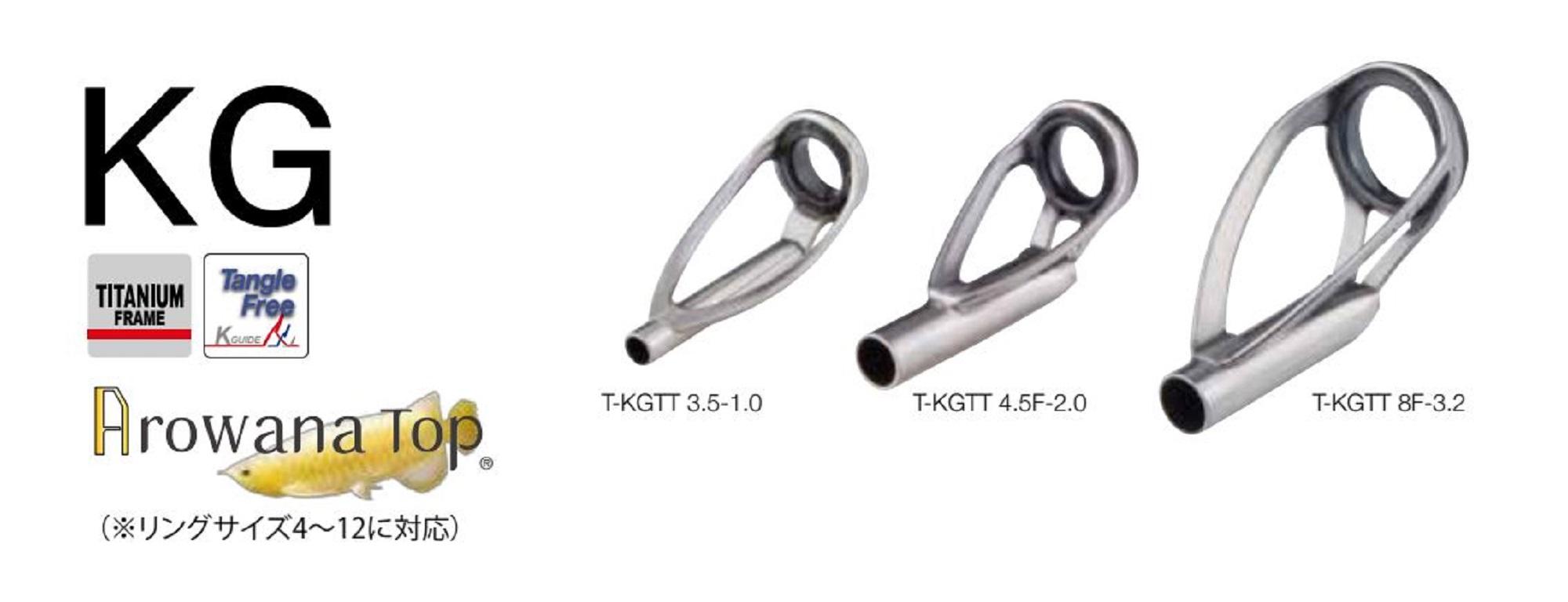 Fuji T2-MNTT Anneau De Canne Pêche Torzite Titane Taille 6F-2.4 X 1