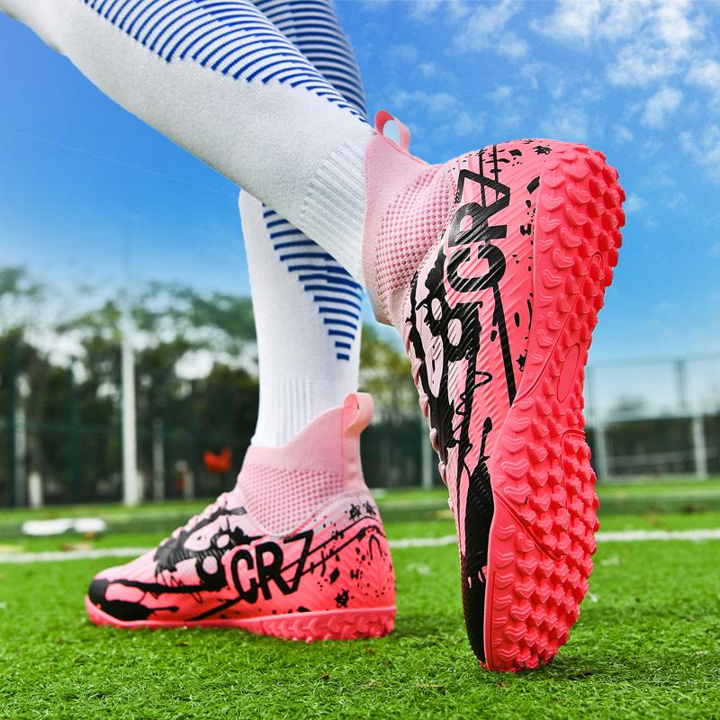 Mens Soccer Shoes Women Adults Society Football Cleats Ultralight Training Soccer Sneakers Outdoor Professional Football Boots