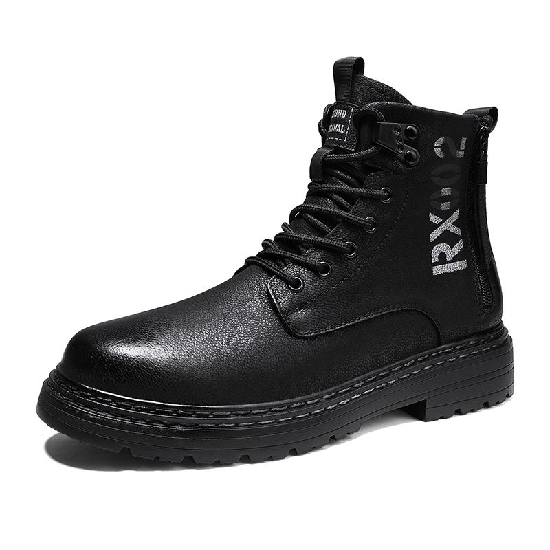 

Модный Роскошный Бренд Мужские Ботинки Комфортные Ботинки для Отдыха На Открытом Воздухе Натуральная Кожа Повседневные Мотоциклетные Ботинки Инструментальные Ботинки Нескользящие Тактические Ботинки 44 чёрный