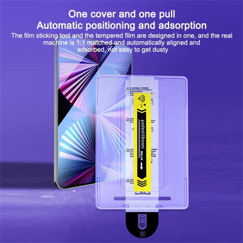 For iPad Pro 13 (2024) Screen Protector Tempered Glass HD Film with Automatic Dust Removal Tool