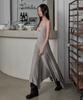 Leondeondada Halter Unbalanced Draped Dress, G.Beige