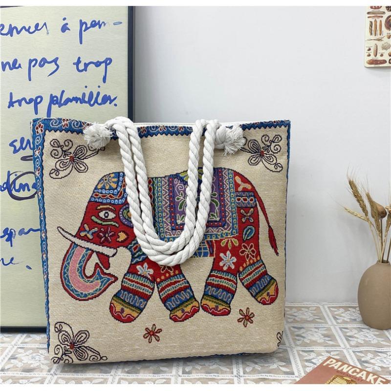 

Embroidered Women s Bag Shoulder Strap Embroidered Mommy Bag Picnic Bag Single-shoulder Bag