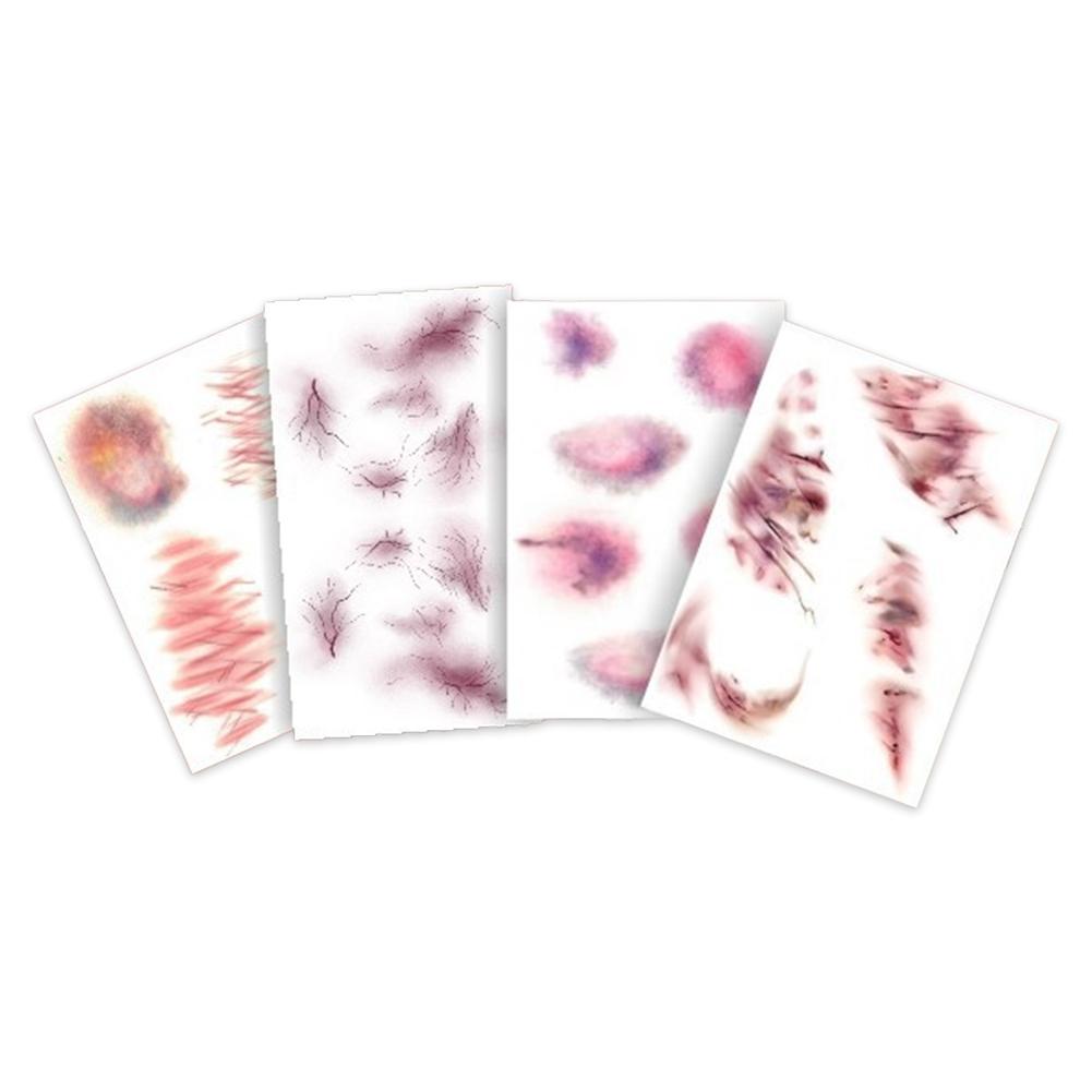 Horror Realistic Fake Bloody Wound Stitch Scar Scab Waterproof Temporary Tattoo Sticker Halloween Masquerade Prank Makeup Props
