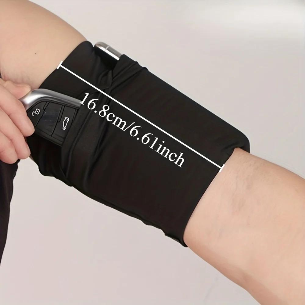 1pc Sports Armband for Phone, Running Elastic Arm Strap, Large Capacity Fitness Wrist Bag, Hiking Outdoor Phone Holder