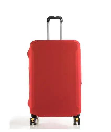 

Travel Luggage Cover with Pull Rod Dust-Proof Thickened High Elastic Fabric Protective Cover for Luggage Box красный