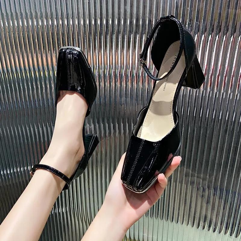 Luxury Sexy Women High Heels Classic Dress Block Heels Pumps Elegant Woman Heeled Shoes Party Office Shoes Female Heeled Sandals