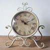Elegant Metal Desk Iron Table Clock for Functional Home Decoration Bookshelves Decoration Ornament