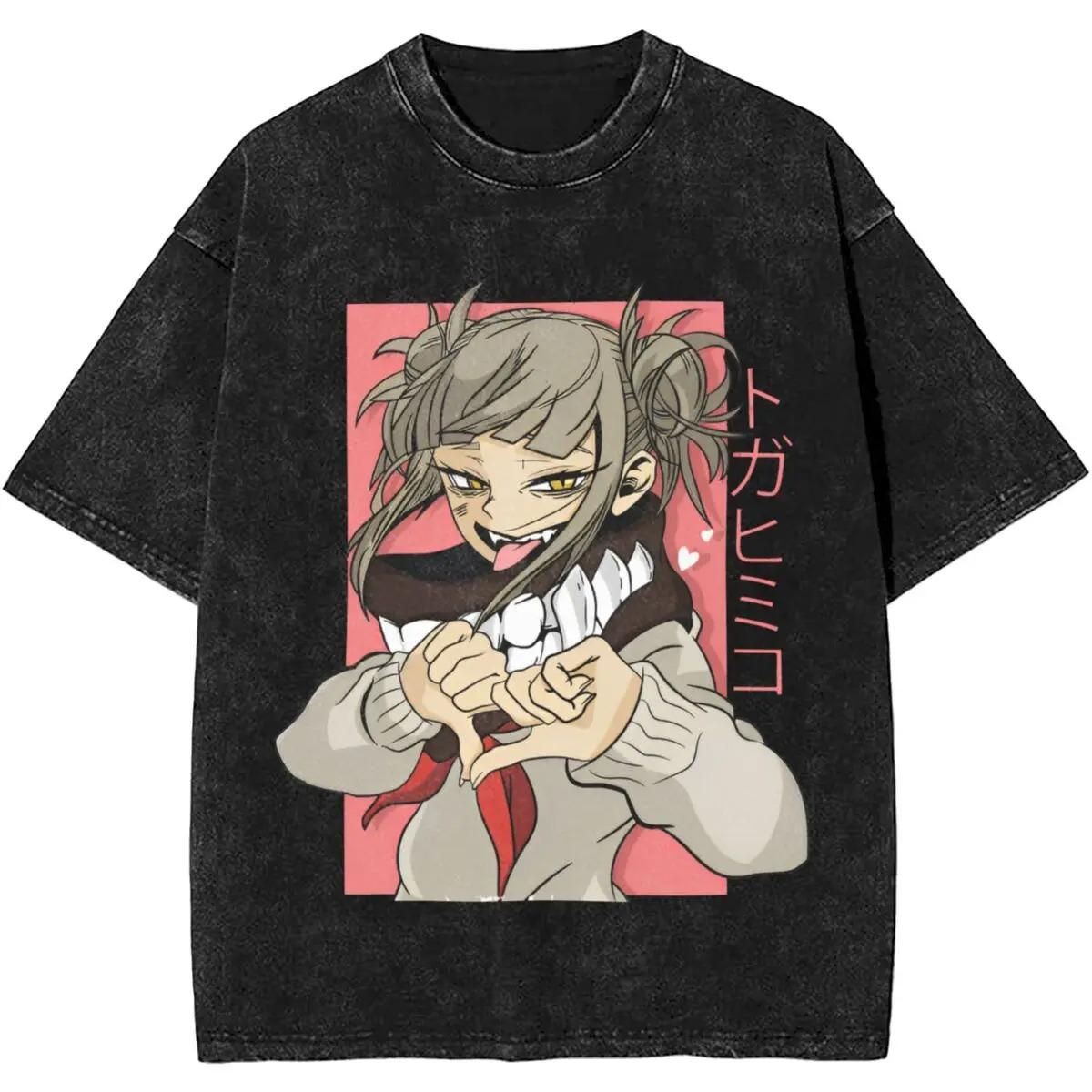 

My Hero Academia Himiko Toga Bloodlust Vintage Washed Oversized T-Shirt | Unisex Anime Streetwear Tee L золотий