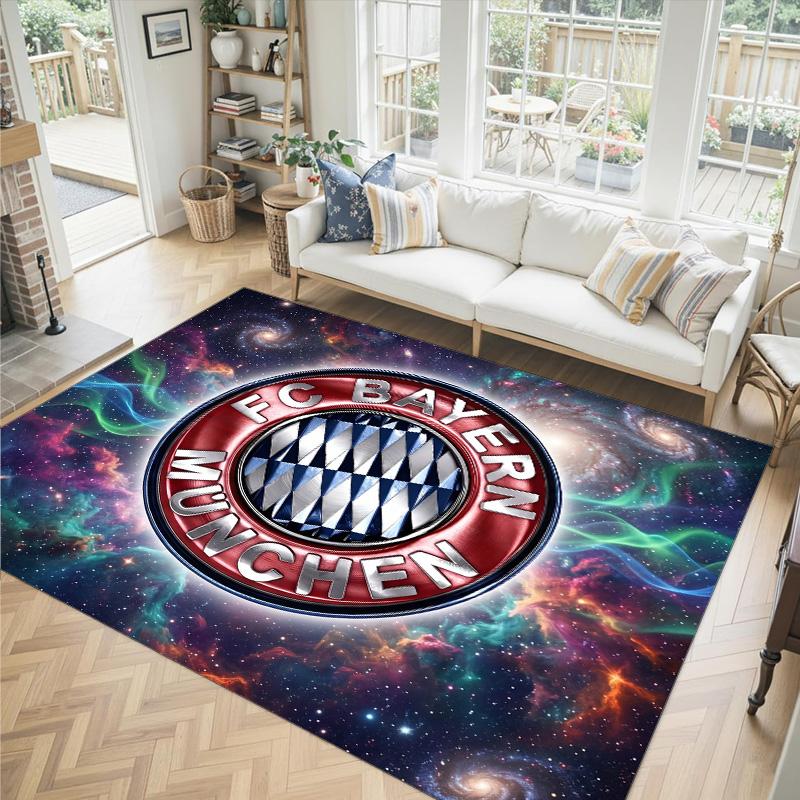 Design Bayernu Mnichov Křišťálový sametový koberec Útulný Ne?Protiskluzová tištěná předložka do ložnice, obývacího pokoje, předsíně