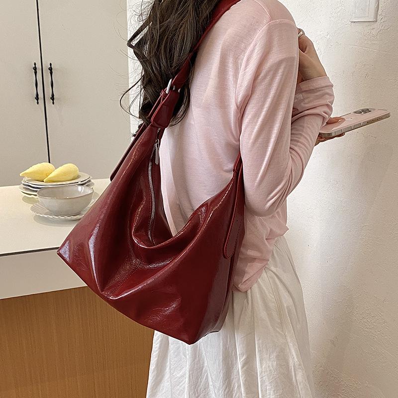 Premium Large-Capacity Bag Women'S New Fashion Messenger Bag Casual Versatile Shoulder Bag Simple Tote Bag