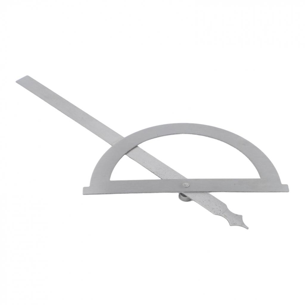 0-180 Degree Rotation Angle Gauge Tool Stainless Steel Protractor