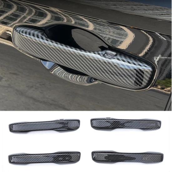 Carbon Fiber Exterior Car Door Handles Cover Trim For Honda Accord