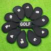 YFFSFDC Golf Iron Cover Head Cover 10 Pieces (3-9, A,