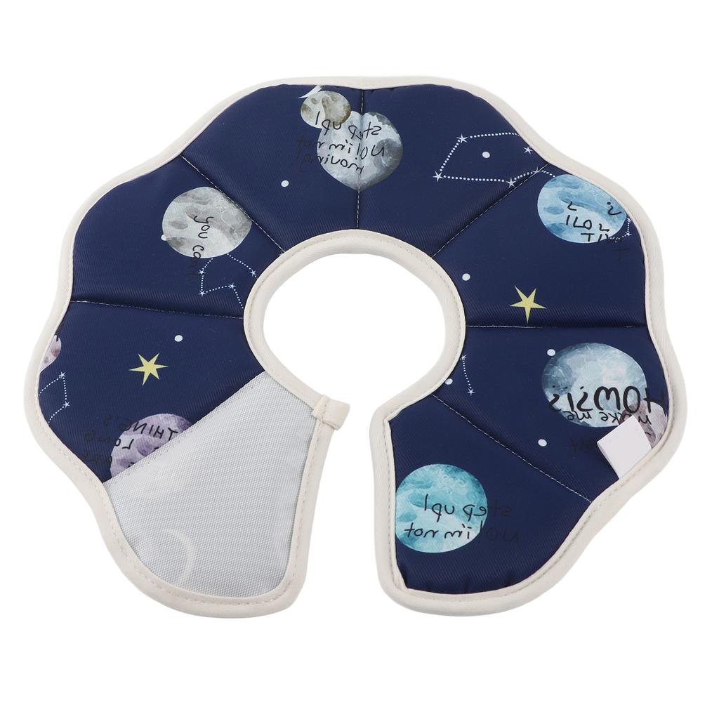 Katzen Genesungskragen Wasserdicht Atmungsaktiv Faltbar Schützend Haustier Elizabethanischer Kragen für Welpen Kätzchen Sternbilder