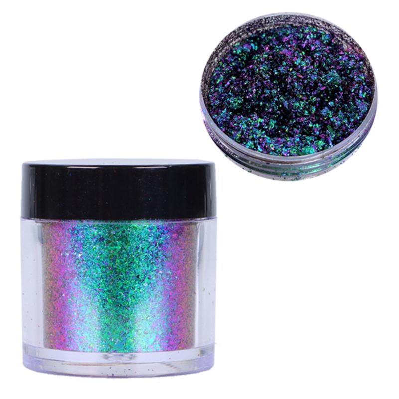 Nail Powder Flake Colorful Coarse Cloud Brocade Powder Handmade DIY Face Body Makeup Nail Art Decoration Supp