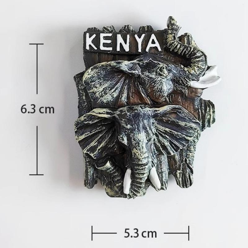 

Kenya Fridge Stickers Africa Travelling Souvenirs Big Five Refrigerator Stickers Home Decor Wedding Gifts Whieboard Stickers