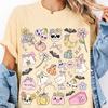 Comfort Colors Halloween Shirt and Kids Tshirt: Spooky Retro Goose, Ghosts & Pumpkins