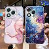 White Leopard Print Transparent For Honor 400 Pro 200 Lite 90 Smart 70 X7 Clear for Artistic Pink Marble Phone Case Couple Cover