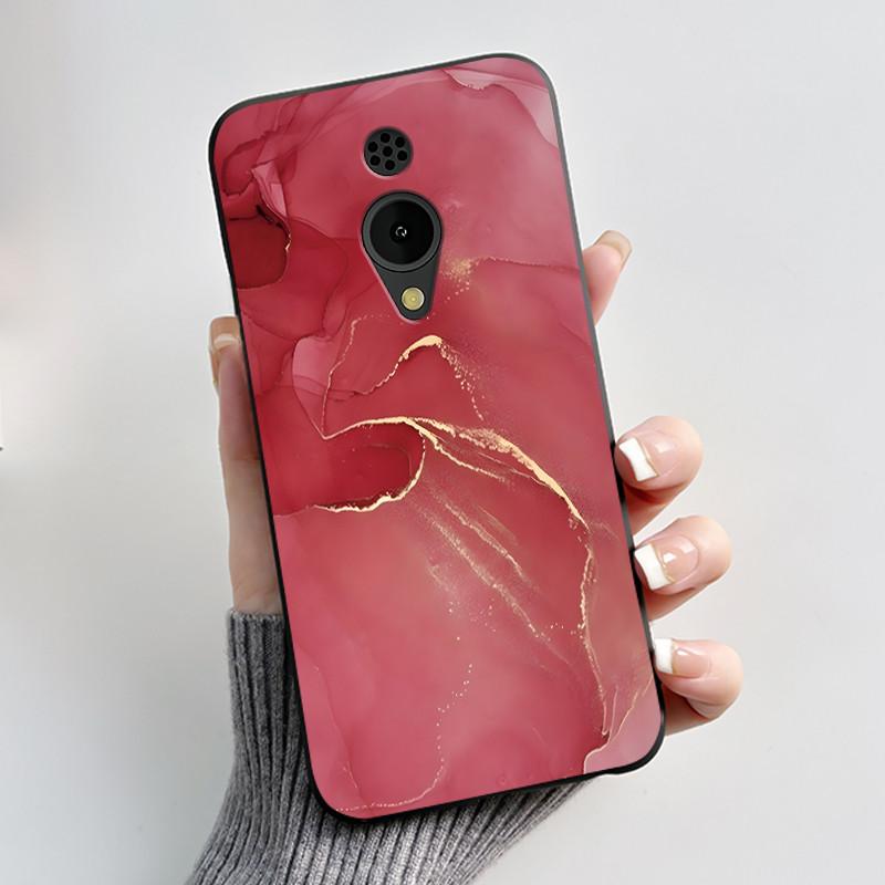 Phone Case For Nokia 150 2G 2023 Casing Luxury Cute Love Rabbit Funny Cartoon Black Matte Soft Silicone Shockproof Cover Shell