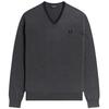 Fred Perry Mens Twin Tip V Neck Jumper