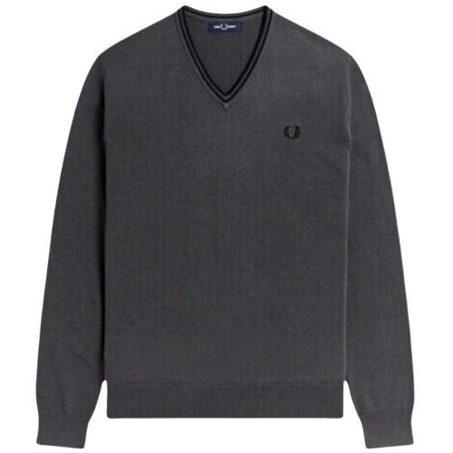 Fred Perry Herren Twin Tip V-Ausschnitt Pullover