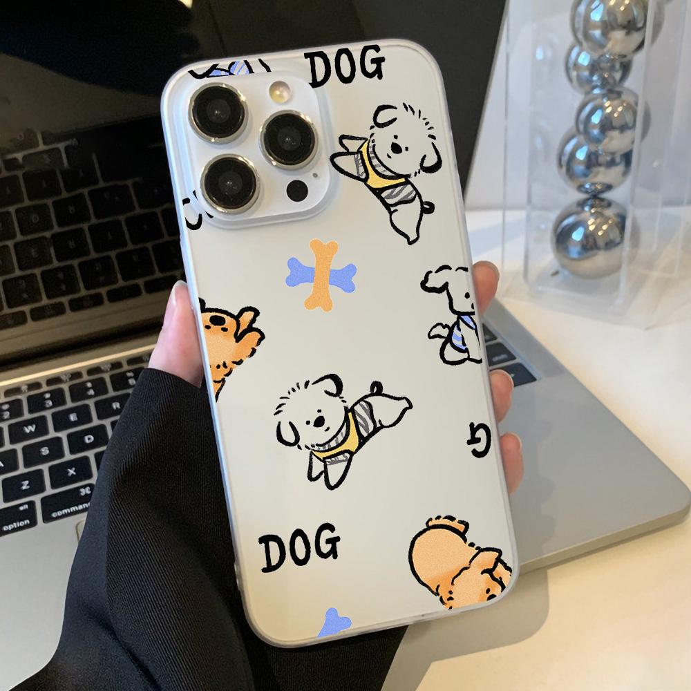 Mobile Phone Cases for iPhone 11 13 15 Pro Max 12 14 Pro Max Case iPhone 16 15 Plus 13 Pro 12 Frosted Texture Painted Cartoon Flowers