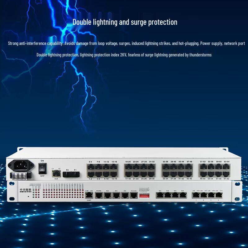 Zhongtian Hengke 64-Channel E1 PDH Fiber Optic Terminal Unit