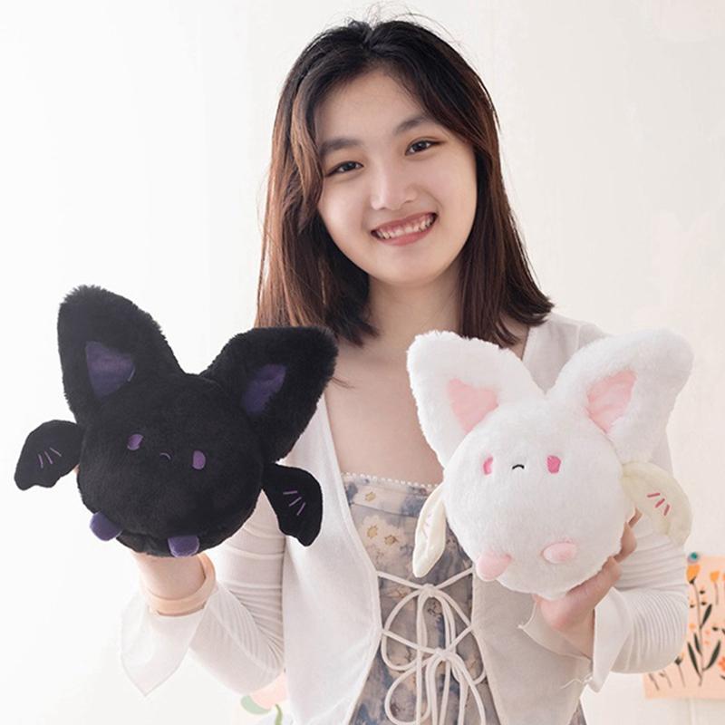 20cm Bat Christmas Decoration Pillows Cute Plump Bats Gifts Home Decor Hanging Ornament Stuffed Animal Pillow Holiday Supplies