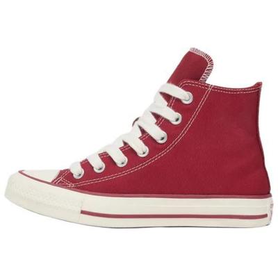 All Star Comfortable Versatile Low-Top Slip-Resistant Durable High-Top Skate Shoes for Men and Women In Red