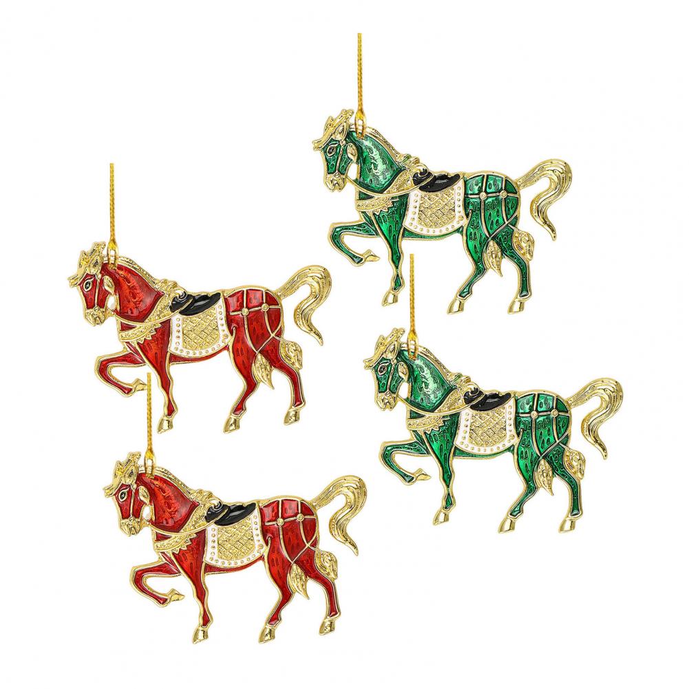 Horse Christmas Ornament Christmas Tree Horse Decoration Elegant Rhinestone Horse Ornament with for Christmas for Lovers