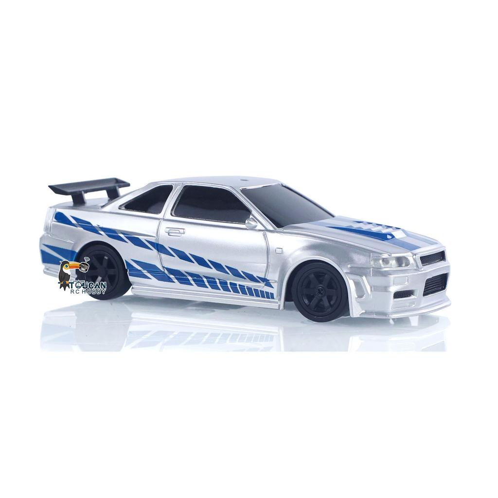 AAXV1 1/43 RC Racing Car Radio Controlled High Speed Drift Car Vehicle 4WD RTR Mini Car Toy 2.4G Battery Lights Gyroscope Gift