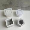 Flower Pots Silicone Molds DIY Hexagonals Succulents Planter with Hole Molds