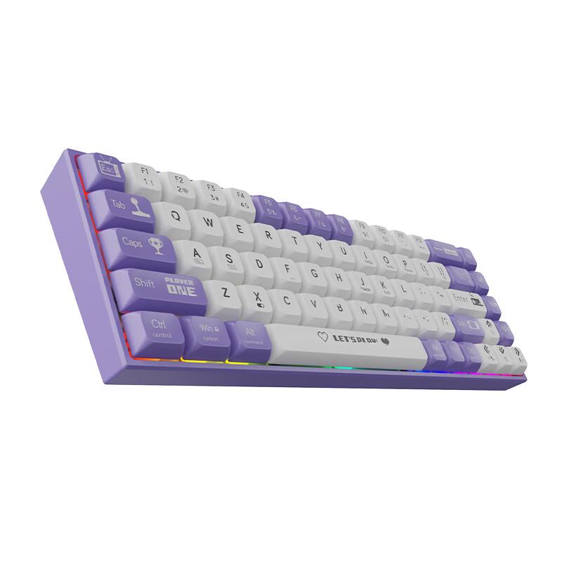 AJAZZ AK680 68-Key Wired Hot-Swappable Mechanical Keyboard